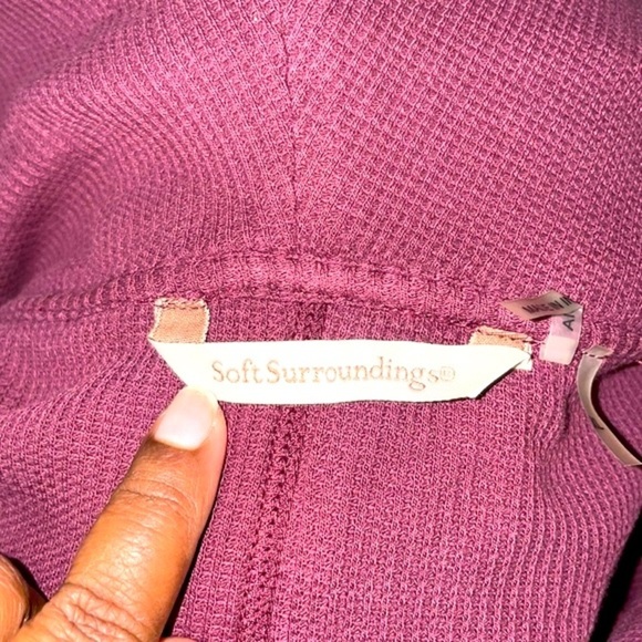 Soft Surroundings Embroidered Thermal Sweater - Picture 4 of 10